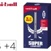 Roller uniball eye pointe metal ecriture fine boite de 16 + 4 rollers gratuits noirs
