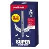 Roller uniball eye pointe metal ecriture fine boite de 16 + 4 rollers gratuits bleu