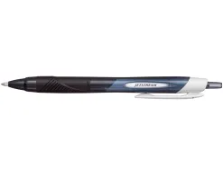 Roller uniball jetstream sport retractable plastique recycle ecriture moyenne coloris noir