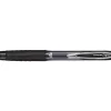 Roller uniball signo rt207 retractable encre gel plastique recycle ecriture moyenne coloris noir