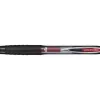 Roller uniball signo rt207 retractable encre gel plastique recycle ecriture moyenne coloris rouge