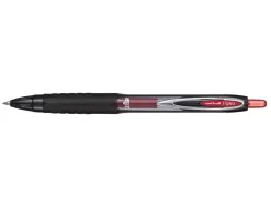 Roller uniball signo rt207 retractable encre gel plastique recycle ecriture moyenne coloris rouge