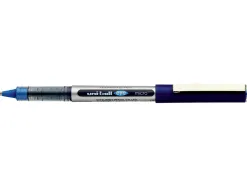 Roller uniball ub-150 eye écriture fine 0.3mm double niveau encre liquide visible régulateur débit coloris bleu
