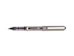 Roller uniball ub-157 eye écriture moyenne 0.5mm double niveau encre liquide visible régulateur débit coloris noir