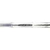 Roller uniball ub-200 vision élite écriture moyenne 0.5mm corps luxe gris encre liquide visible rechargeable noir