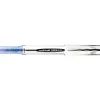 Roller uniball ub-200 vision élite écriture moyenne 0.5mm corps luxe gris encre liquide visible rechargeable bleu