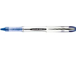 Roller uniball ub-200 vision élite écriture moyenne 0.5mm corps luxe gris encre liquide visible rechargeable bleu