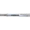 Roller uniball ub-200 vision élite écriture moyenne 0.5mm corps luxe gris encre liquide visible rechargeable bleu/noir