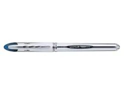 Roller uniball ub-200 vision élite écriture moyenne 0.5mm corps luxe gris encre liquide visible rechargeable bleu/noir