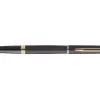 Roller waterman hemisphere metallic capuchon clip pointe fine encre noire coloris noir lave coffret cadeau