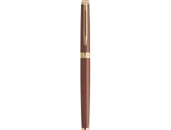Roller waterman hemisphere metallic capuchon clip pointe fine encre noire coloris rouge cuivre coffret cadeau