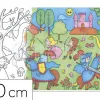 Rouleau coloriage graffy roll theme princesses et chevaliers 5m 90g dessin repete 10 fois
