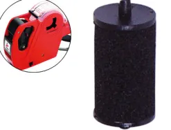 Rouleau encreur q-connect plastique largeur 20mm coloris noir