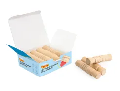 Rouleau modelage jovi my first plastilina baby bois textures assorties kit scolaire 9 unites