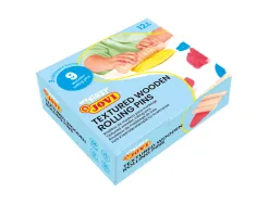 Rouleau modelage jovi my first plastilina baby bois textures assorties kit scolaire 9 unites
