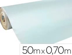 Rouleau papier cadeau kraft verg aux motifs clairefontaine argent 50m x 0,70m 60g.