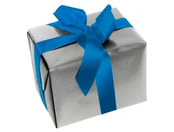 Rouleau papier cadeau kraft verg aux motifs clairefontaine argent 50m x 0,70m 60g.