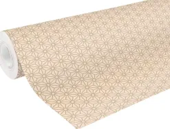 Rouleau papier cadeau kraft non verg aux motifs clairefontaine no l losanges or. 50m x 0,70m 70g.