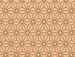 Rouleau papier cadeau kraft non verg aux motifs clairefontaine no l losanges or. 50m x 0,70m 70g.