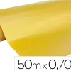 Rouleau papier cadeau kraft verg aux motifs or 50m x 0,70m 60g.