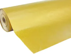 Rouleau papier cadeau kraft verg aux motifs or 50m x 0,70m 60g.