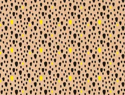 Rouleau papier cadeau kraft aux motifs clairefontaine p pins fluos 50m x 0,70m 70g.