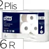 Rouleau papier toilette tork blanc 2 plis 396 fts paquet de 6