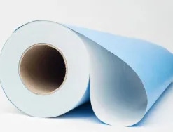 Rouleau riplast papier a peindre resistant humidite certifiefsc 1 face blanche/1 face bleu50x1m 120gr