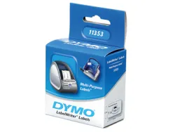 Rouleau étiquettes dymo label writer 24x12mm 1000 étiquettes support papier