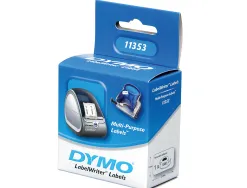 Rouleau étiquettes dymo label writer 24x12mm 1000 étiquettes support papier