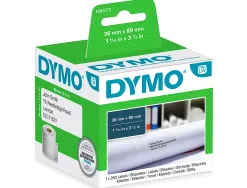 Rouleau étiquettes dymo label writer 89x36mm impression thermique directe large bas volume usage adresse 130 unités