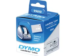 Rouleau étiquettes dymo label writer 28x89mm 130 étiquettes 2 rouleaux support papier