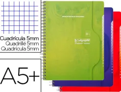 Répertoire clairefontaine reliure intégrale papier surfin couverture carte couchée vernie 170x220mm 180 pages 70g 5x5mm