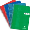 Répertoire clairefontaine reliure intégrale papier vélin velouté couverture lavable a5 148x210mm 180 pages 90g 5x5