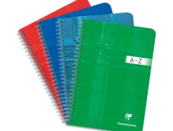 Répertoire clairefontaine reliure intégrale papier vélin velouté couverture lavable a5 148x210mm 180 pages 90g 5x5