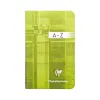 Répertoire clairefontaine piqûre papier vélin velouté couverture pelliculée lavable 90x140mm 96 pages 90g 5x5mm