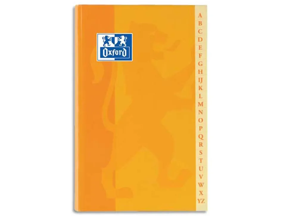 Répertoire oxford brochure souple couverture lavable touches plastifiées 148x210mm 192 pages 90g 5x5mm assortis