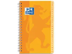 Répertoire oxford reliure intégrale couverture lavable touches plastifiées 170x220mm 100 pages 90g 5x5mm assortis
