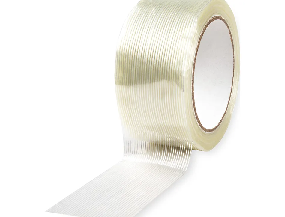 Ruban adhesif arme q-connect impermeable fils polyester pour renforcer emballages produits tres lourds 50mmx50m