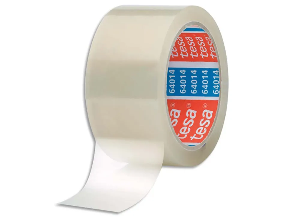 Ruban adhesif d emballage tesa polypropylene transparent silencieux 45 microns 50 mm x 100 m