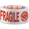Ruban adhesif d emballage tesa pp blanc imprime rouge fragile silencieux 48 microns 50 mm x 66 m