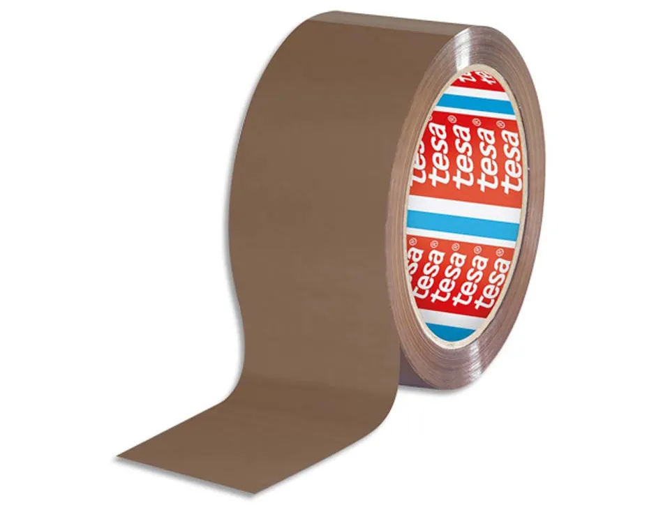 Ruban adhesif d emballage tesa polypropylene 60 microns 50 mm x 66 m havane