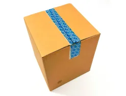 Ruban adhesif q-connect de securite bleu rouleau 35mx33mm