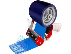 Ruban adhesif q-connect de securite bleu rouleau 35mx33mm