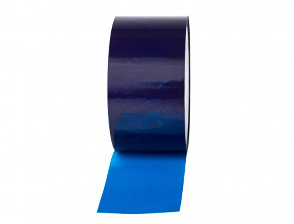 Ruban adhesif q-connect de securite bleu rouleau 35mx33mm