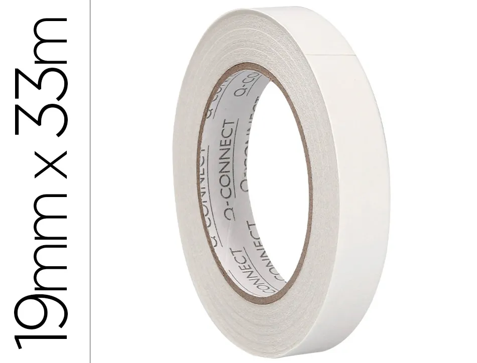 Ruban adhesif q-connect double face 33mx19mm