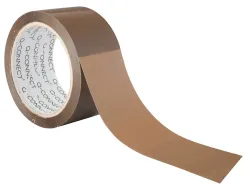 Ruban adhesif q-connect economique special emballage haute adherence 50mmx66m coloris havane