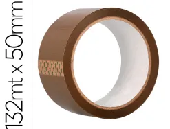 Ruban adhesif q-connect polypropylene havane pour emballage 132mx50mm