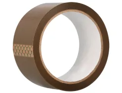 Ruban adhesif q-connect polypropylene havane pour emballage 132mx50mm