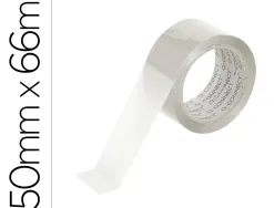 Ruban adhesif q-connect polypropylene 60 microns sans solvant recyclable silencieux 50mmx66m coloris transparent